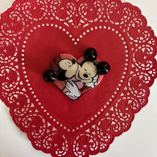 Heart Clip - Minnie Loves Mickey